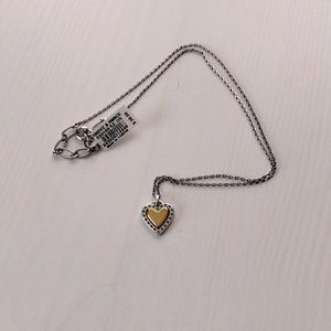 Brighton Rendevous and Romance Heart Necklace